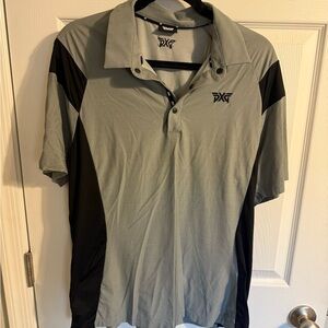 PXG Men's Polo Shirt in Gray and Black